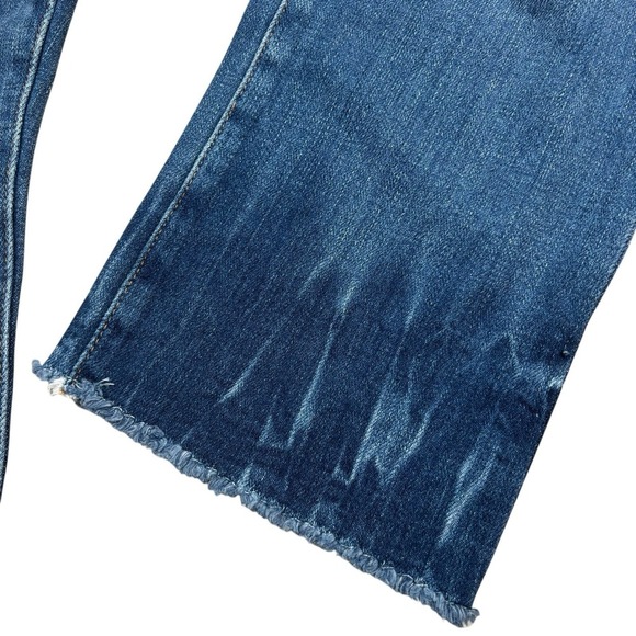 NEW Frame Le High Straight Fade In Merriweather Distressed Raw Hem Size 32 - Picture 5 of 13